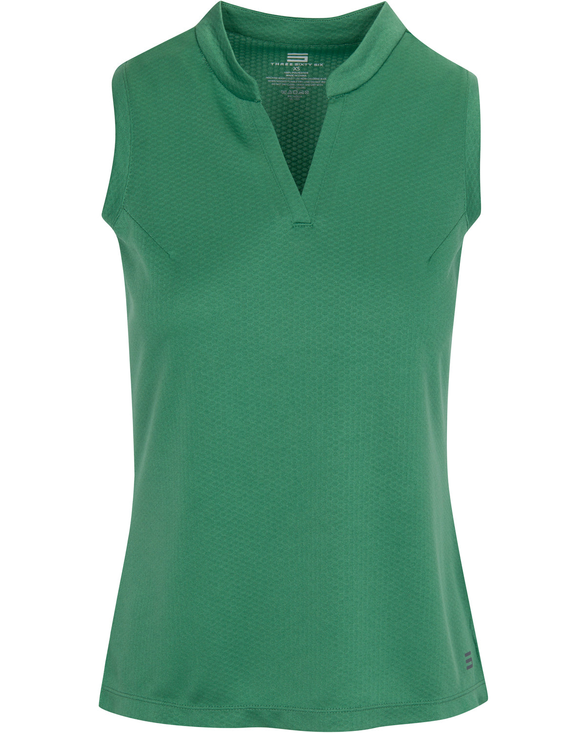 Three Sixty Six Womens Quick Dry Polo Shirt - Sleeveless and Collarless Golf Shirts w/ 4-Way Stretch Fabric and UV Protection