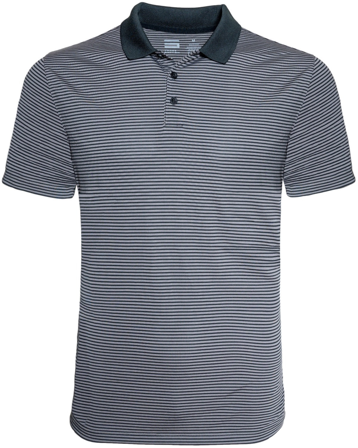 Men's Thin-Striped Dry-Fit Golf Polo