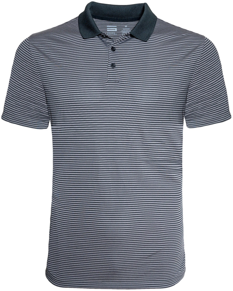 Men's Thin-Striped Dry-Fit Golf Polo
