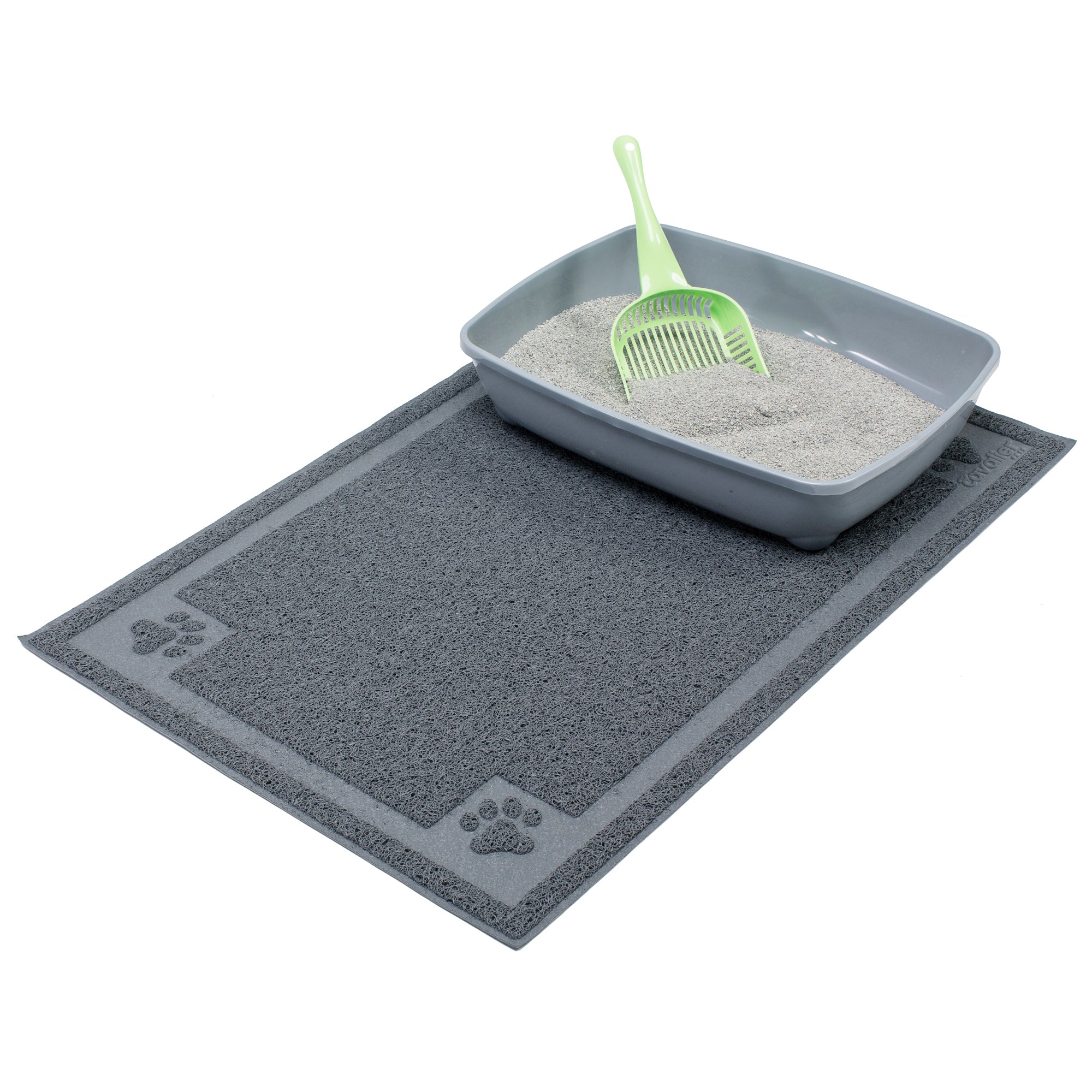 Pet Mat for Cat and Dog Bowls, Silicone Non-Slip Absorbent Waterproof Dog Food Mat