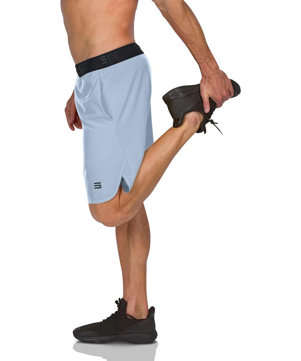 Dry FIT Gym Shorts for Men - Mens Workout Running Shorts - Moisture Wicking w/ Pockets and Side Hem, 8” Inseam
