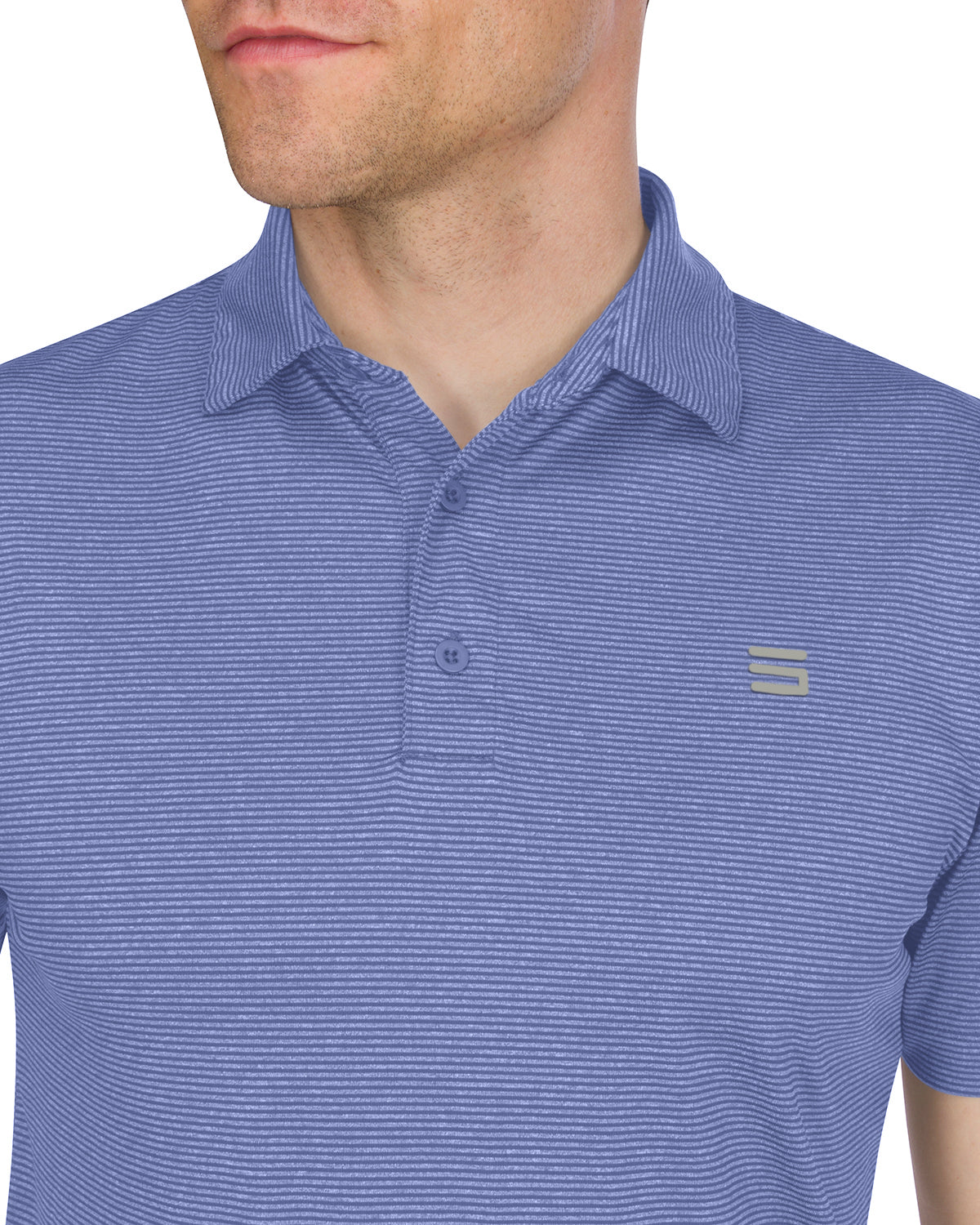 Men’s Thin-Striped Golf Polo Shirt