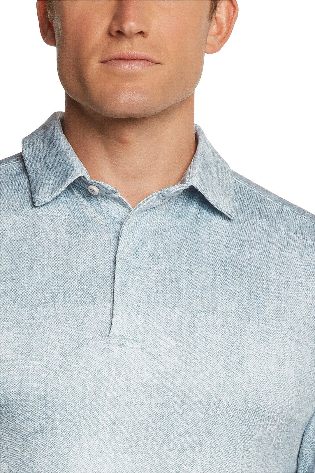 Men's Dry-Fit Long Sleeve Golf Polo Shirt