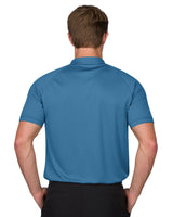 MEN'S THIN-STRIPED COLLARLESS GOLF POLOS
