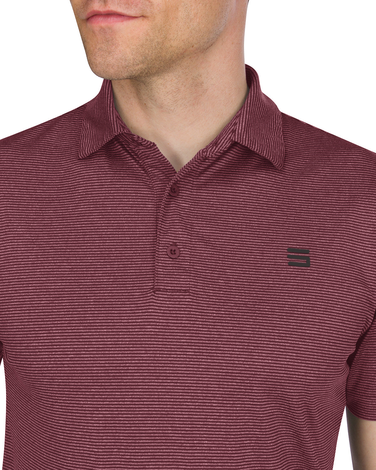 Men’s Thin-Striped Golf Polo Shirt