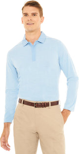 Mens Long Sleeve Golf Polo