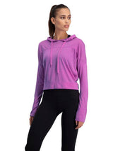 Womens Crop Top Hoodie
