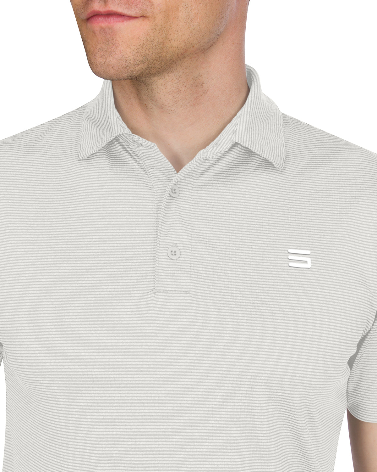 Men’s Thin-Striped Golf Polo Shirt