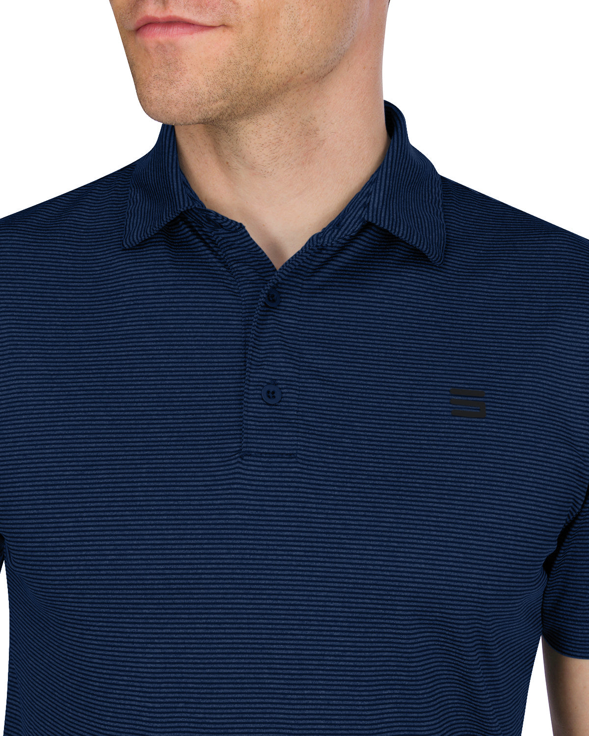 Men’s Thin-Striped Golf Polo Shirt